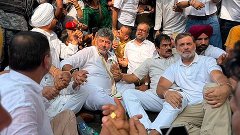 CM DK Shivakumar with Congress Leaders