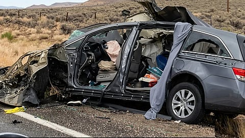A road accident in California killed three family members from Hyderabad.