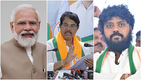 Narendra modi, ashok and pradeep eshwar