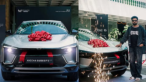 Kiccha Sudeep buys brand new Mahindra BE 6 electric car
