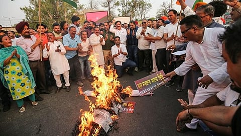 Neet paper leak Protest