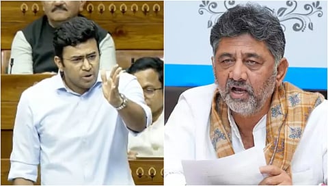Tejasvi Surya, DK Shivakumar
