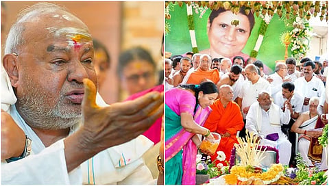 Chennamma Deve Gowda's post-funeral rituals took place in Holenarasipura