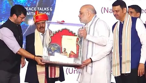 Amit Shah presents Lokmanya Tilak National Award to NSA Ajit Doval