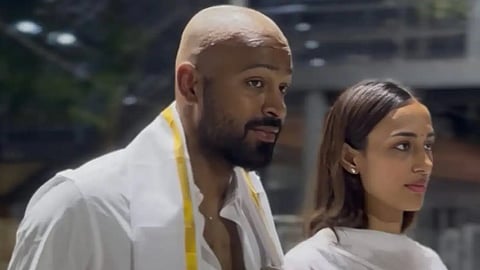Hardik Pandya with Mahieka Sharma