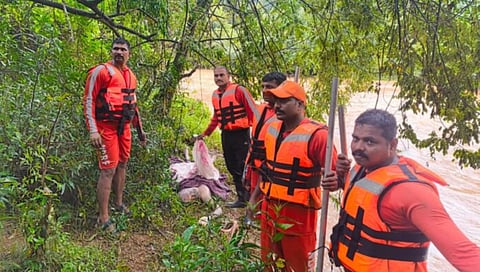 Intensive search operation  by National Disaster Response Force.