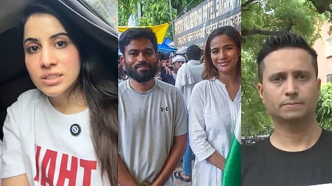 Uorfi Javed, Poonam Pandey and Abhijeet Dipke