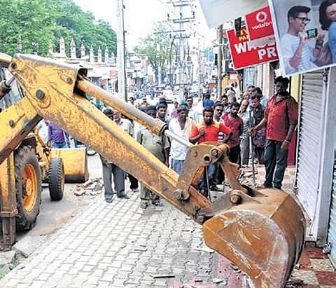 Several locations have witnessed repeated encroachments despite multiple clearance operations. 