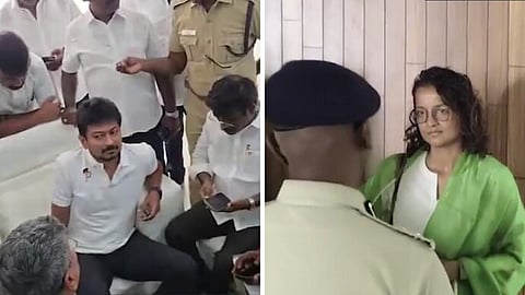 Udhayanidhi Stalin's wife Kiruthiga's exchange with cop