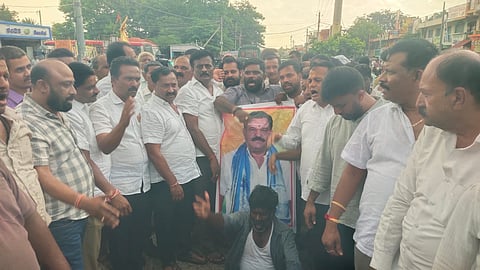 Subbareddy supporters protests 