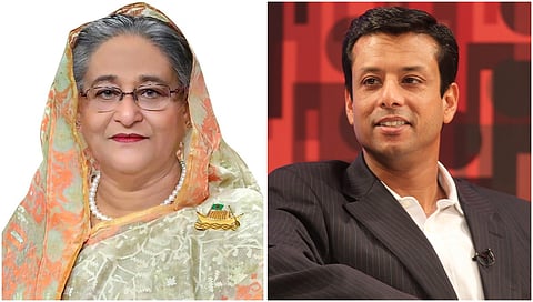 Sheikh Hasina  and  Sajeeb Wazed