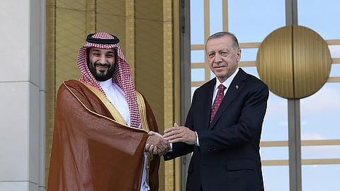 Pak PM Shehbaz Sharif,Saudi Arabia's Crown Prince Mohammed bin Salman