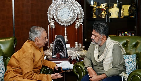 Basavaraja Horatti and CM D K Shivakumar 