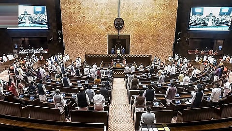 Vice President and Rajya Sabha Chairman CP Radhakrishnan conducts proceedings in the House during the Monsoon session of Parliament, in New Delhi, Friday, Aug. 7, 2026.
