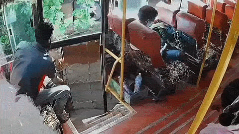bus cleaner became a guardian angel for an elderly passenger