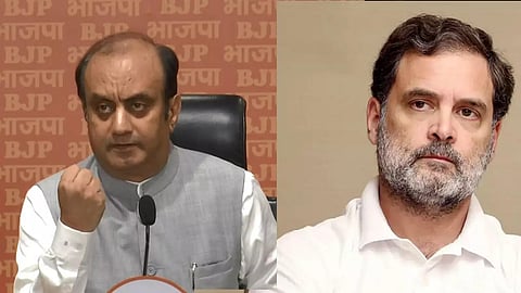 Sudhanshu Trivedi and Rahul Gandhi