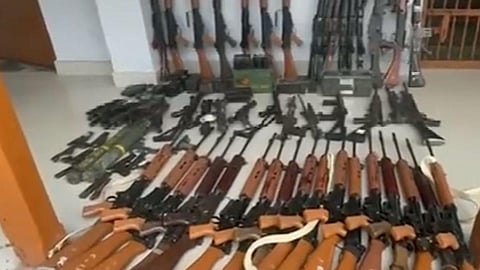 Enough weapons to start a war unearthed in J-K's Reasi