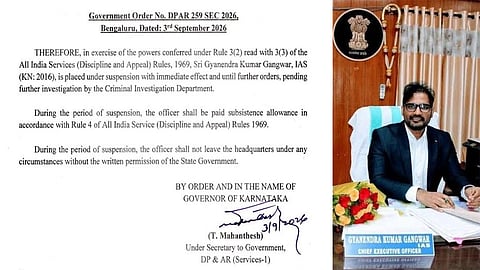 IAS officer Gyanendra Kumar Suspended