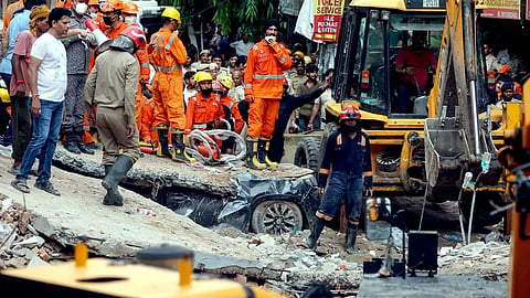 building collapse in Delhi