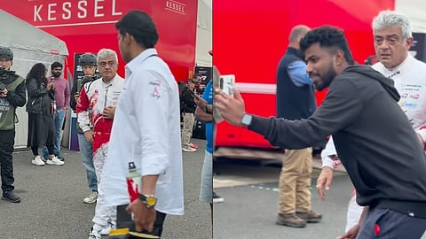 Fan Tries To Take Selfie with Ajith Kumar 
