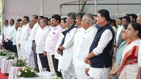 CM DK Shivakumar , MLA Channabasappa and others