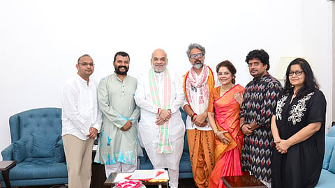 Amit Shah meets 'Hanuman Ansh' cast