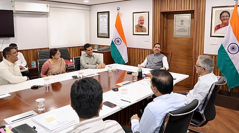 Rizwan Arshad meets Pralhad Joshi