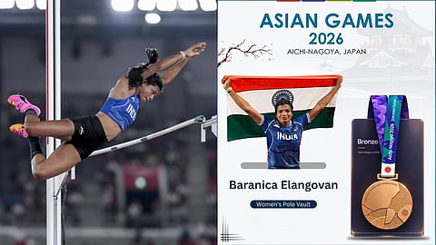 Indias Baranica Elangovan Wins Historic Pole Vault Medal