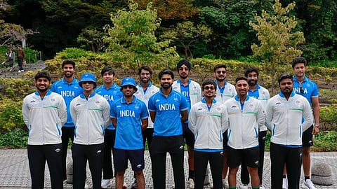 Team India Players with Staff in Japan