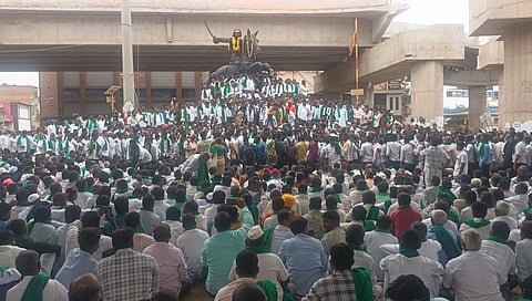 protest in hubballi (file photo)