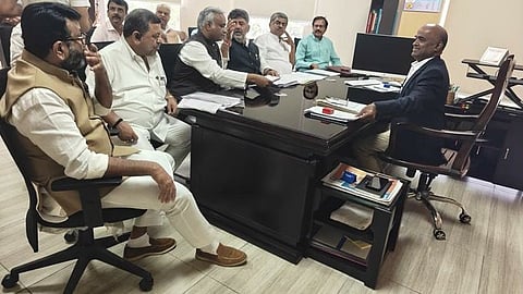 CEO Anbu kumar Directs Action After CM DK Shivakumar and Congress Protest