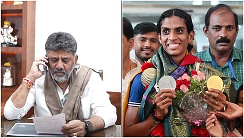 CM DK Shivakumar and Poovamma