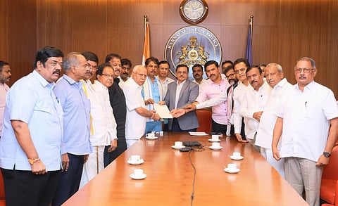 BJP delegation met police chief 