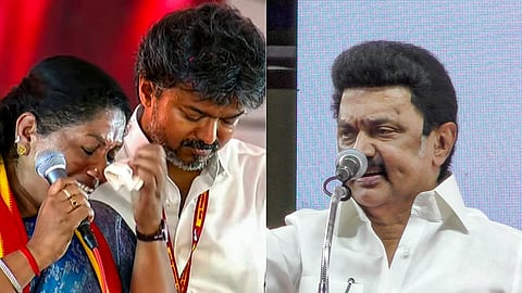 Vijay condemns Stalin's remarks on Sathyabama, calls DMK 'obscene, malicious, vulgar'; TVK moves EC
