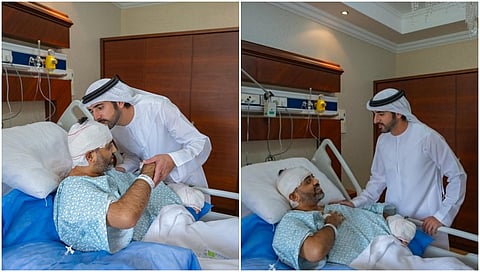 UAE Deputy PM, Crown Prince Hamdan Meets flydubai Hero Smit Machchhar In Hospital