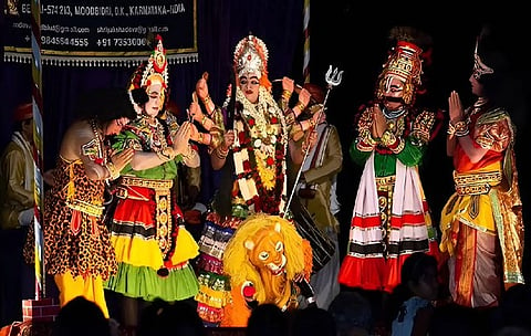 Scene from Yakshagana 