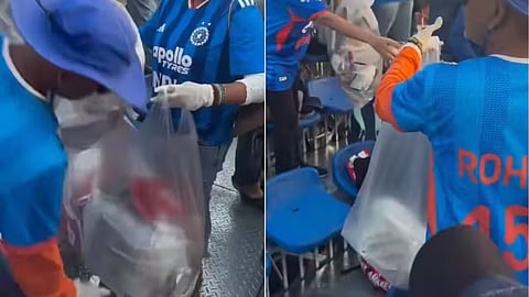 Indian Fans Clean Up Stadium