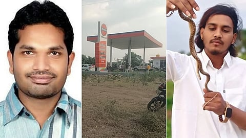 Mahesh Shelke (left)- petrol pump operator's son (right)
