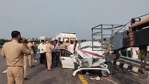Four cricketers killed as car rams truck on Purvanchal Expressway