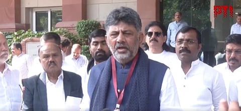 D K Shivakumar in delhi 
