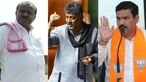 HD Kumaraswamy, DK Shivakumar, BY Vijayendra