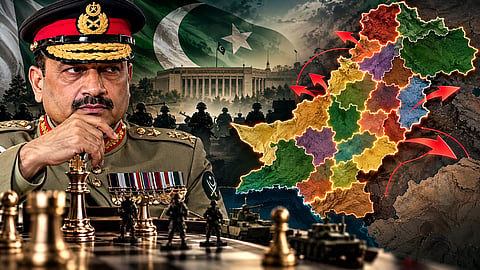 Asim Munir Plots to Carve 4 Provinces into 15 Units to Seize Absolute Power