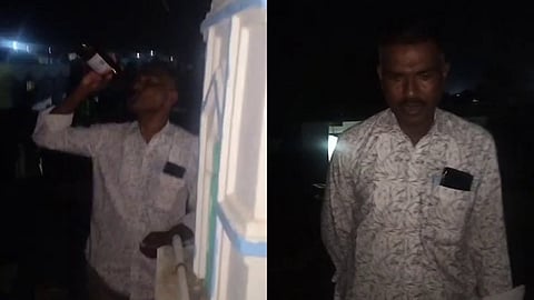 Police constable who drank beer on the mosque, suspended after video goes viral