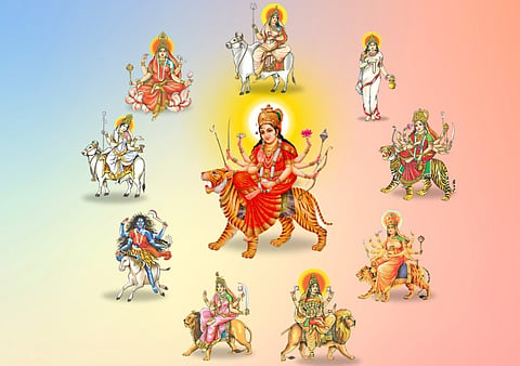9 avatars of Durga maata 