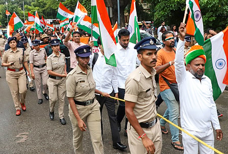 CJP takes out Tiranga march after conditional police permission in Bengaluru