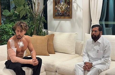 Eknath Shinde meets Tiger Shroff 