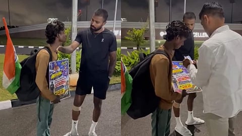 Hardik Pandya Meets Fan Who Walked All the Way From Mumbai to Bengaluru to Meet Him
