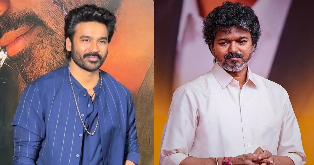 TVK Welcomes Dhanush to Politics, Drawing on Vijay’s 30-Year Journey