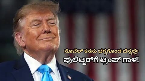 Donald Trump Claims He Deserved Pulitzer Prize for Writing After Nobel Peace Prize Snub