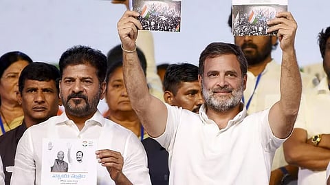 Revanth Reddy, Rahul Gandhi 